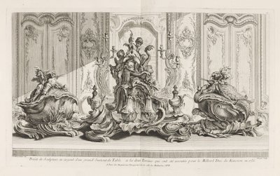 Project of Sculpture in Silver of a Grand Centerpiece and Two Terrines...Executed for Mill... by Juste Aurèle Meissonnier